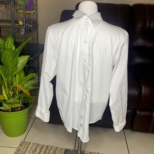 LAUREN RALPH LAUREN BOTTON- DOWN SHIRT IN WHITE